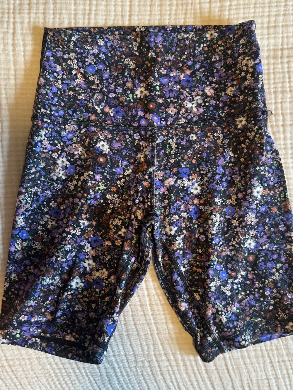 Lululemon Floral Biker Shorts